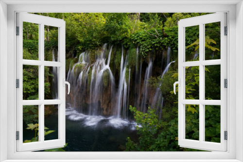 Fototapeta Naklejka Na Ścianę Okno 3D - Waterfall in Plitvice Lakes National Park, Croatia