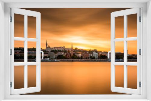 Fototapeta Naklejka Na Ścianę Okno 3D - Stunning panoramic photo of Budapest Hungary
