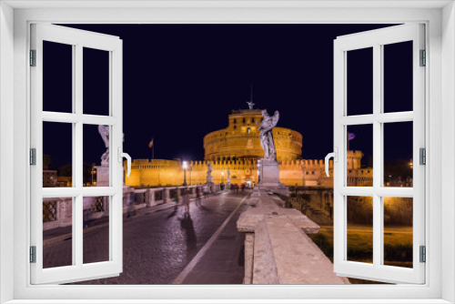 Fototapeta Naklejka Na Ścianę Okno 3D - Castle de Sant Angelo in Rome Italy