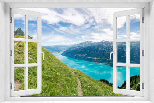 Fototapeta Naklejka Na Ścianę Okno 3D - Panorama Brienzergrat, Brienzersee, Augstmatthorn, Schweiz