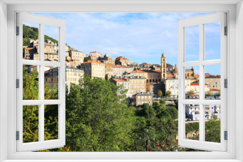 Fototapeta Naklejka Na Ścianę Okno 3D - Scenic town on Corsica Island, France