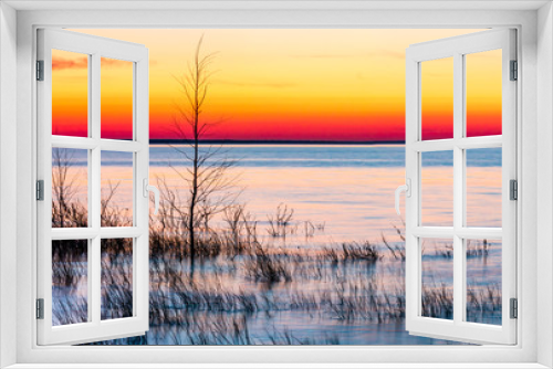 Fototapeta Naklejka Na Ścianę Okno 3D - Sunrise at lake Huron