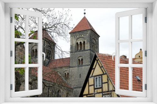 Fototapeta Naklejka Na Ścianę Okno 3D - Stadtansicht Quedlinburg