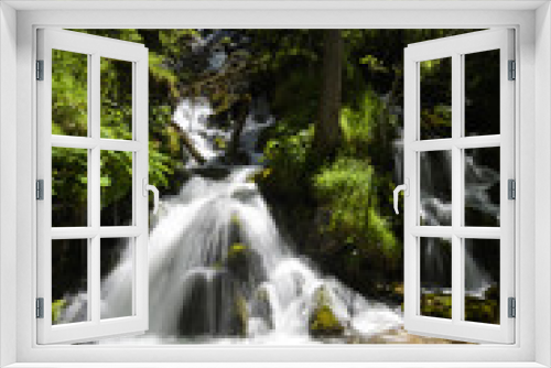 Fototapeta Naklejka Na Ścianę Okno 3D - Wasserfall im Nationalpark