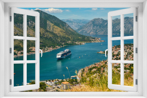Fototapeta Naklejka Na Ścianę Okno 3D - View on Kotor bay