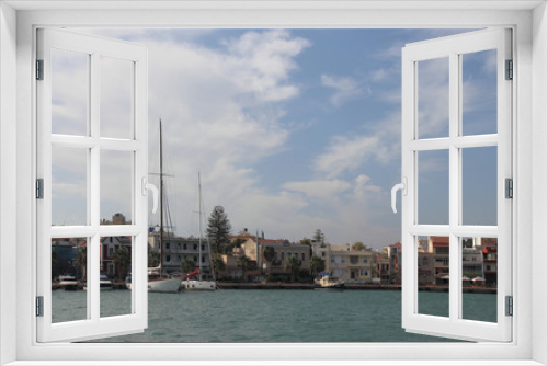 Fototapeta Naklejka Na Ścianę Okno 3D - Chios Town, Chios, Greece