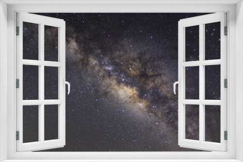 Fototapeta Naklejka Na Ścianę Okno 3D - Clearly milky way on night sky with a million star