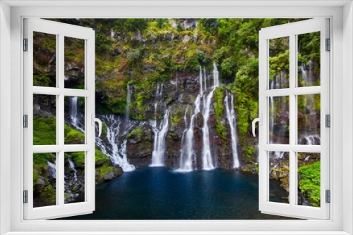 Fototapeta Naklejka Na Ścianę Okno 3D - Cascade Grand Galet, Langevin, La Réunion