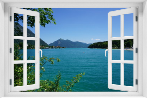 Fototapeta Naklejka Na Ścianę Okno 3D - Walchensee im Sommer Bayerischer See