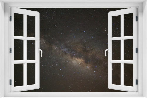 Fototapeta Naklejka Na Ścianę Okno 3D - Milky way galaxy. Long exposure photograph.With grain