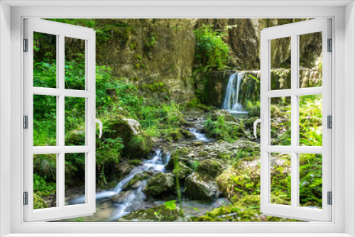 Fototapeta Naklejka Na Ścianę Okno 3D - Wasserfälle in der Teufelsschlucht