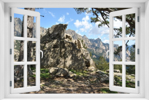 Fototapeta Naklejka Na Ścianę Okno 3D - montagne corse