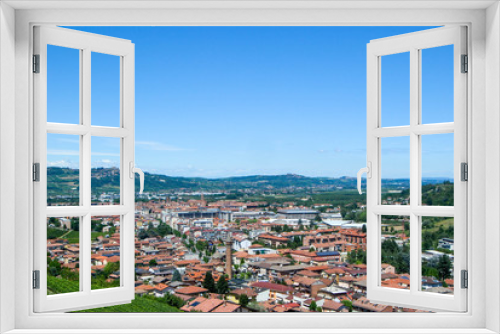 View of the city of Alba, Piedmont - Italy