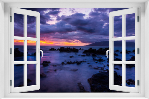 Fototapeta Naklejka Na Ścianę Okno 3D - Maui sunset, Hawaiian Islands