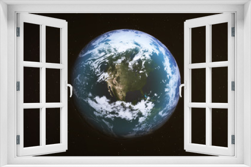 Fototapeta Naklejka Na Ścianę Okno 3D - Realistic Earth around North America
