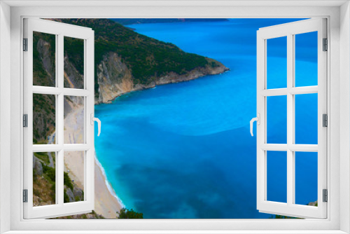 Fototapeta Naklejka Na Ścianę Okno 3D - Myrtos Beach auf Kefallonia in Griechenland