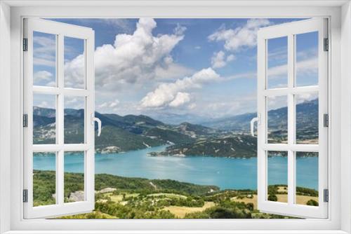 Fototapeta Naklejka Na Ścianę Okno 3D - Lac de Serre-Poncon (Hautes Alpes)
