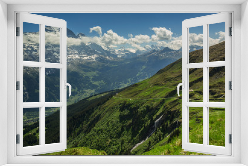 Fototapeta Naklejka Na Ścianę Okno 3D - Vallée de Grindelwald
