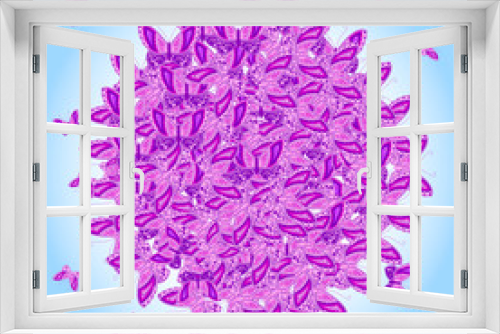 Fototapeta Naklejka Na Ścianę Okno 3D - Purple butterflies vector pattern
