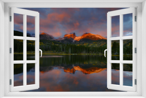 Fototapeta Naklejka Na Ścianę Okno 3D - Sprague Lake Sunrise
