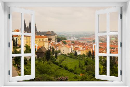 Fototapeta Naklejka Na Ścianę Okno 3D - Prague cityview