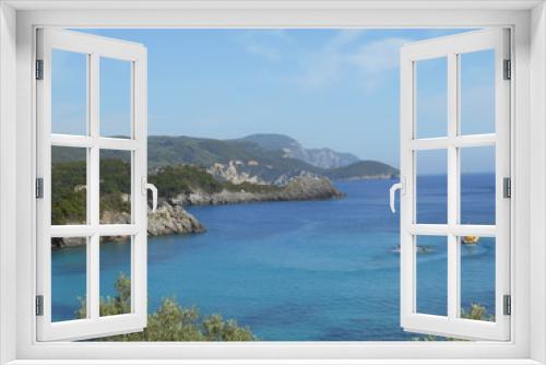 Fototapeta Naklejka Na Ścianę Okno 3D - PAYSAGE A CORFOU