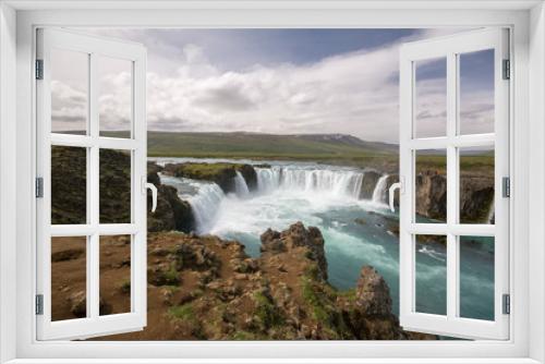 Fototapeta Naklejka Na Ścianę Okno 3D - godafoss