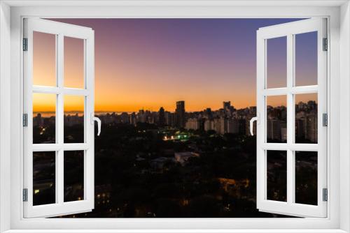 Fototapeta Naklejka Na Ścianę Okno 3D - Dusk Sky in Sao Paulo City, Brazil