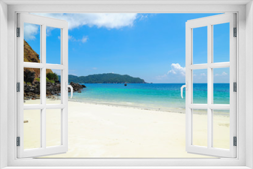 Fototapeta Naklejka Na Ścianę Okno 3D - Tropical beach scenery, Andaman sea, Myanmar