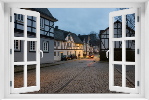 Fototapeta Naklejka Na Ścianę Okno 3D - Half-timbered houses of Freudenberg
