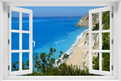 Fototapeta Naklejka Na Ścianę Okno 3D - Egremni beach Lefkada -  Ionian Island - Greece 