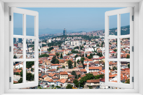 Fototapeta Naklejka Na Ścianę Okno 3D - panoramic view over sarajevo, bosnia and herzegovina