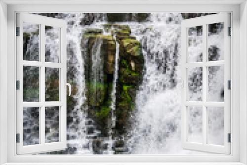 Fototapeta Naklejka Na Ścianę Okno 3D - waterfall base 