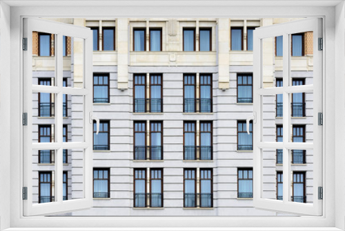 Fototapeta Naklejka Na Ścianę Okno 3D - Vintage architecture classical facade.