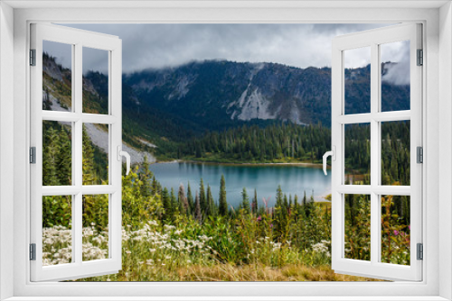 Fototapeta Naklejka Na Ścianę Okno 3D - A Tranquil Lake