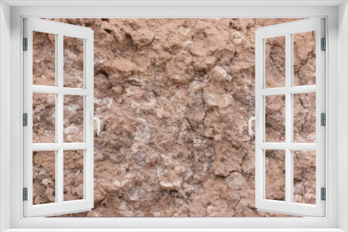 Fototapeta Naklejka Na Ścianę Okno 3D - section texture Layered soil of earth underground