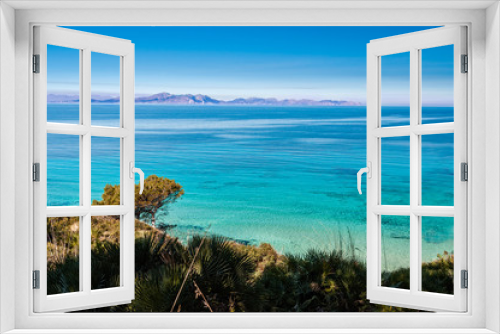Fototapeta Naklejka Na Ścianę Okno 3D - Blue and green mediterranean