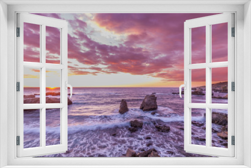 Fototapeta Naklejka Na Ścianę Okno 3D - Sunset on the Central California Coast