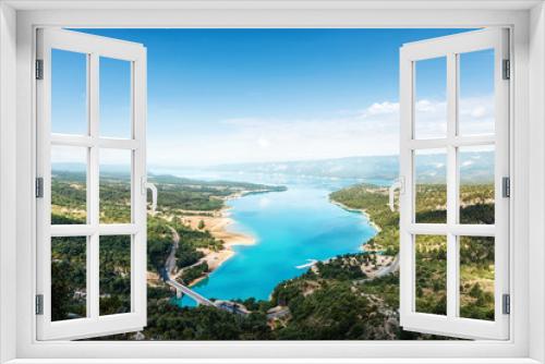Fototapeta Naklejka Na Ścianę Okno 3D - Panorama of Lac de croix