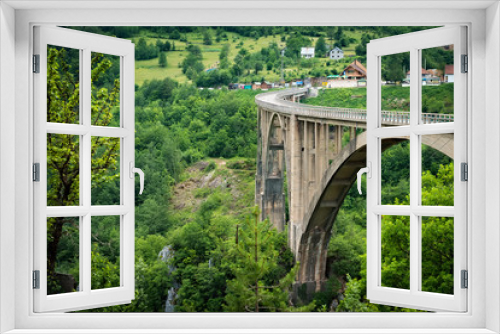 Fototapeta Naklejka Na Ścianę Okno 3D - Đurđevića Tara Bridge - the biggest vehicular concrete arch bridge in Europe