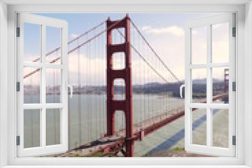 Fototapeta Naklejka Na Ścianę Okno 3D - Golden Gate Brücke