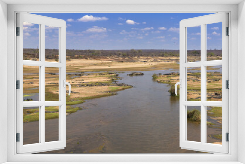 Fototapeta Naklejka Na Ścianę Okno 3D - View over the Olifants River in Kruger National Park