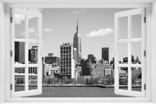 Fototapeta Naklejka Na Ścianę Okno 3D - Skyline of Midtown Manhattan with Empire State Building