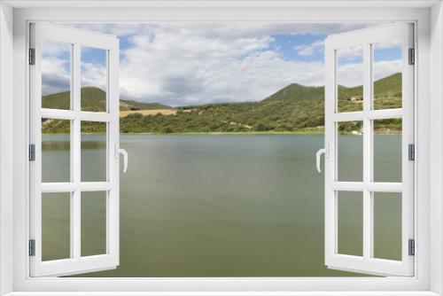 Fototapeta Naklejka Na Ścianę Okno 3D - The Alloz reservoir in Lerate, Navarra, Spain