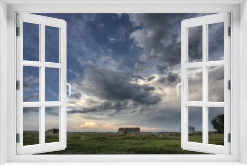 Fototapeta Naklejka Na Ścianę Okno 3D - Storm Clouds Saskatchewan