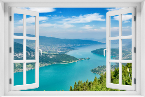 Fototapeta Naklejka Na Ścianę Okno 3D - View of the Annecy lake in the french Alps