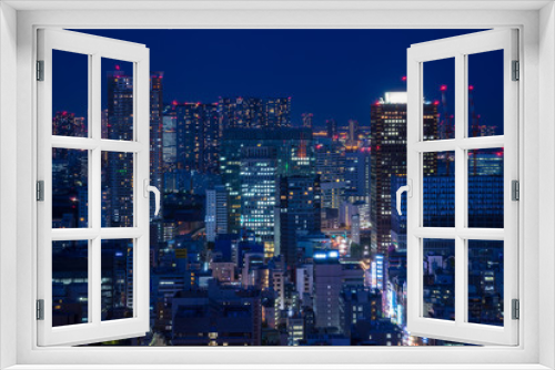Fototapeta Naklejka Na Ścianę Okno 3D - Night view of Tokyo - 東京の夜景１