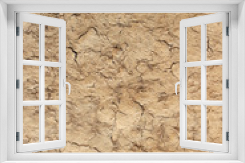 Fototapeta Naklejka Na Ścianę Okno 3D - ground soil crack erosion texture background