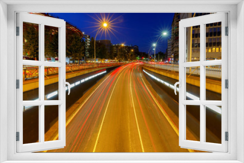 Fototapeta Naklejka Na Ścianę Okno 3D - Barcelona. Square of Spain at sunset.