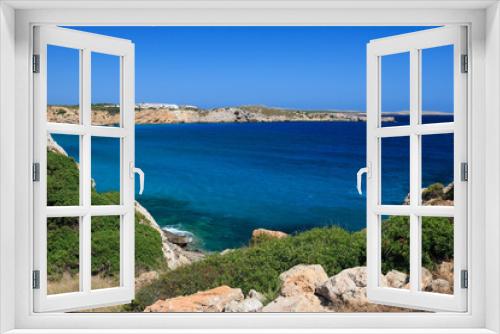 Fototapeta Naklejka Na Ścianę Okno 3D - Baia di S'Arenal d'en castell - isola di Minorca (Baleari)